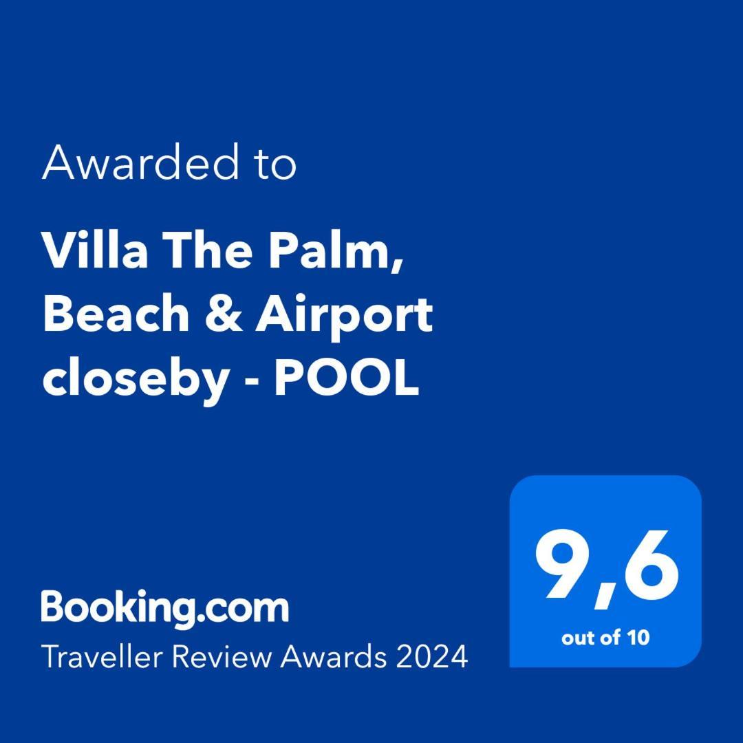 Villa The Palm, Beach & Airport Closeby - Pool Pórto Ráfti Kültér fotó